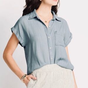 Heartloom Light Blue Button-Up denim Shirt